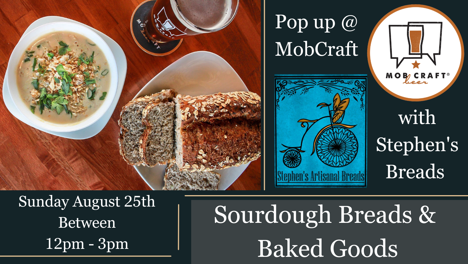 Dark Blue Lunch Menu Restaurant Facebook Post (Facebook Cover) (2)